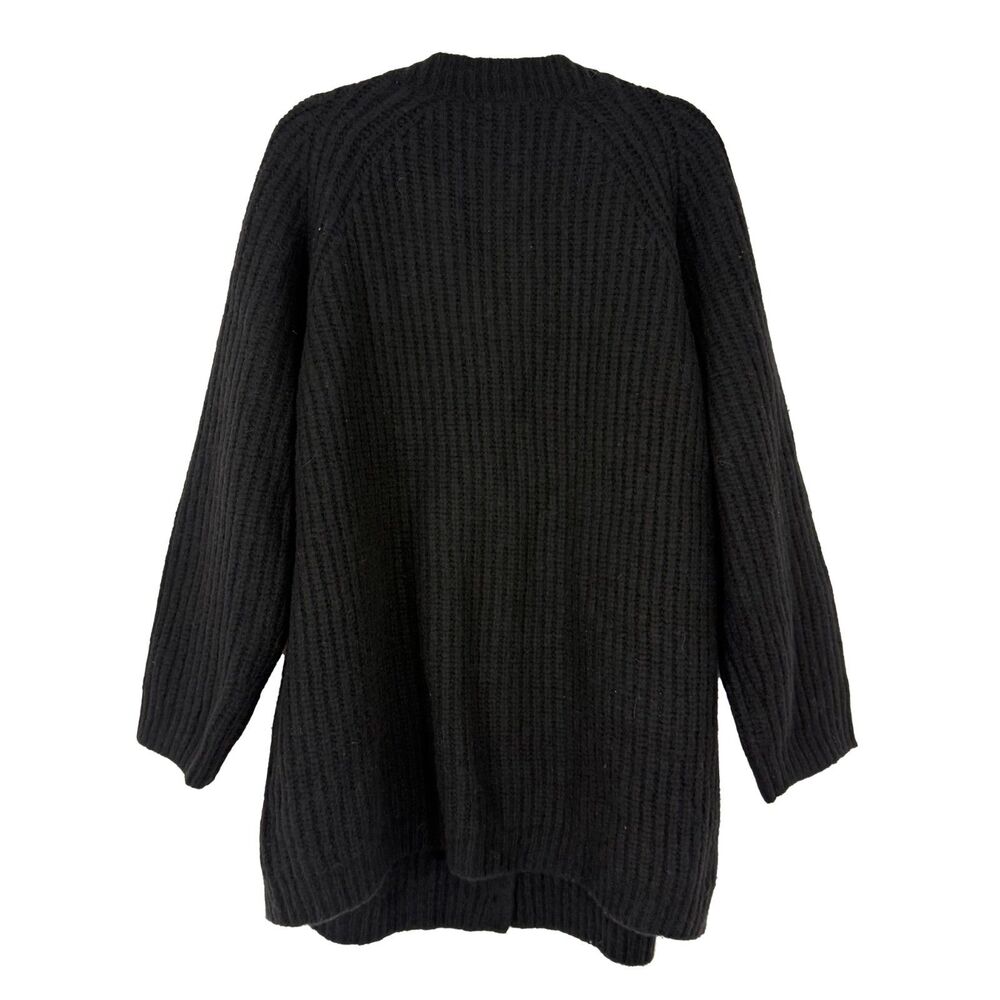 EVERLANE The Cloud Fisherman Cocoon Cardigan XXL Black Chunky Relaxed NWT B37 - Picture 3 of 6